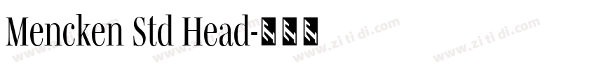 Mencken Std Head字体转换